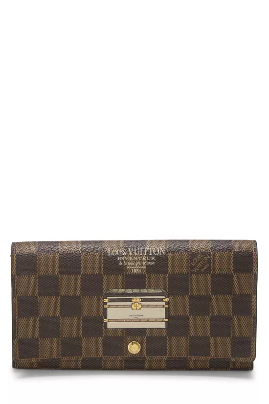 Damier Ebene Sarah Trunks & Locks Continental Wallet, , large image number 0