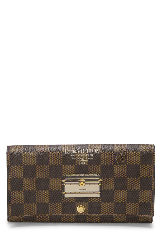Damier Ebene Sarah Trunks & Locks Continental Wallet, , large image number 0
