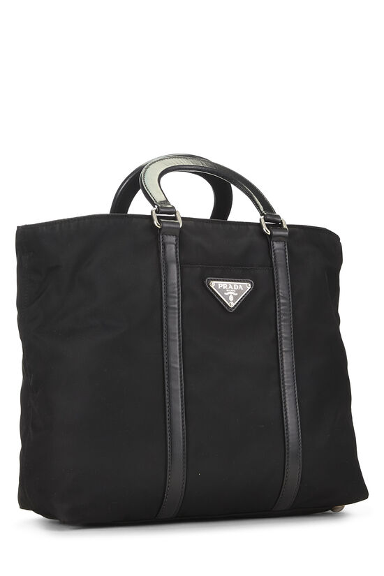 Black Nylon Convertible Handbag, , large image number 1