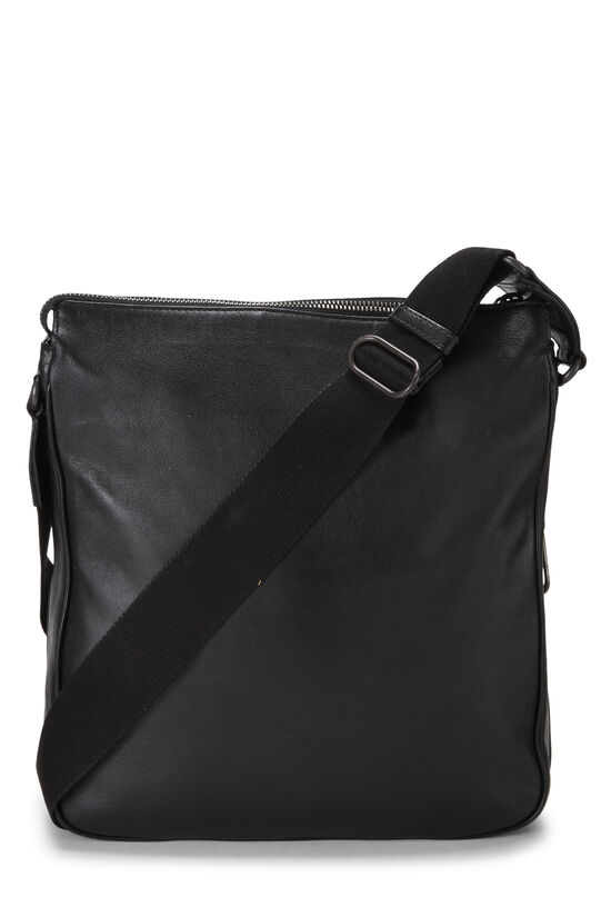 Black Intrecciato Messenger Bag, , large image number 3