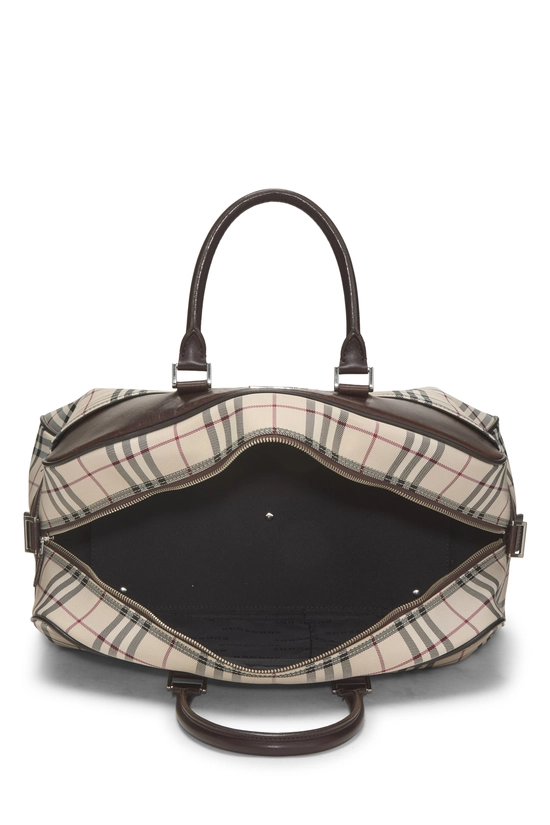 Brown House Check Nylon Bowler Medium, , large image number 5