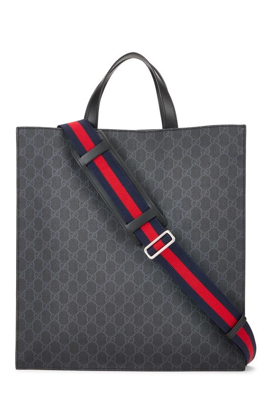 Black GG Supreme Canvas Tote, , large image number 3
