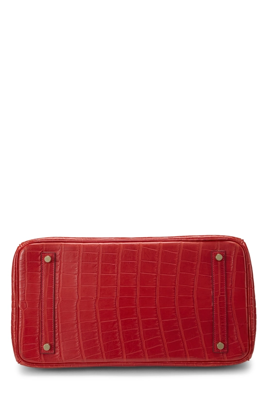 Geranium Matte Alligator Birkin 35, , large image number 4