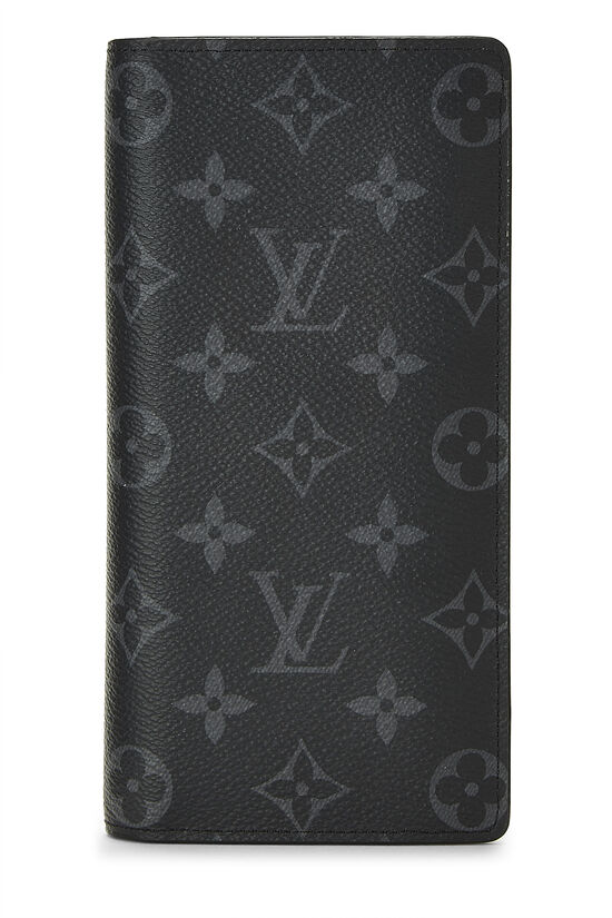 Louis Vuitton Monogram Eclipse Brazza Continental Wallet QJA07U1AKB004