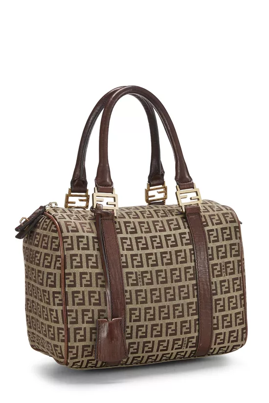 Brown Zucchino Canvas Boston Bag Mini, , large image number 1