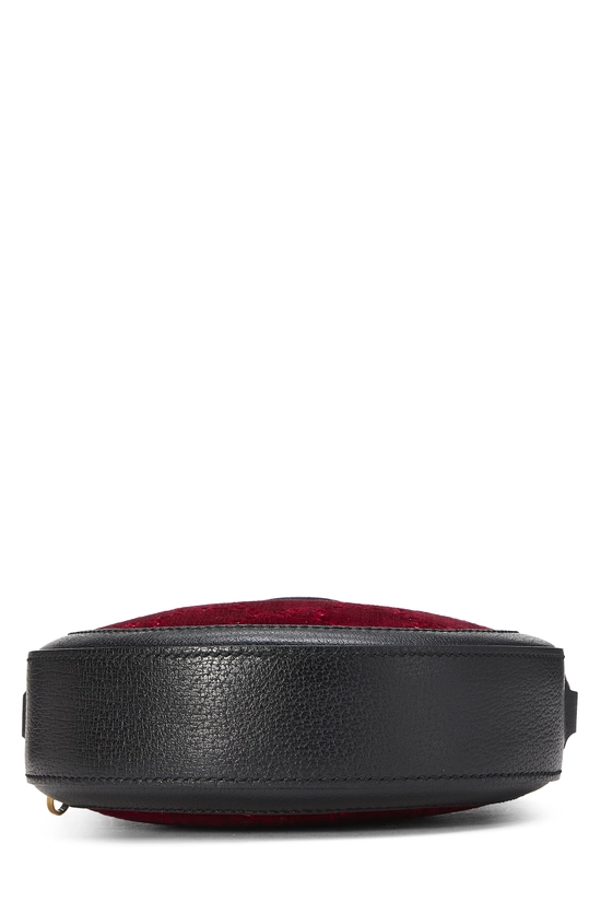Red GG Velvet Ophidia Round Shoulder Bag Mini, , large image number 4