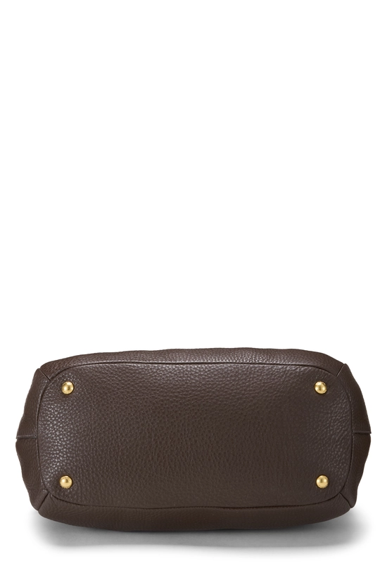 Brown Vitello Daino Sacca 2 Manici, , large image number 4