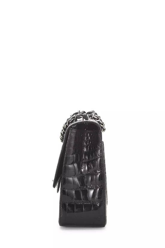 Black Alligator Half Flap Jumbo, , large image number 2