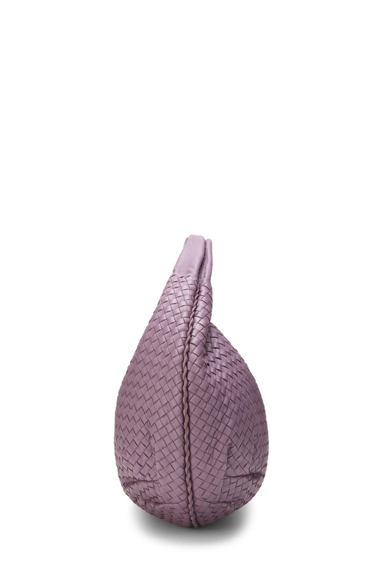Purple Intrecciato Leather Belly Hobo Medium, , large image number 2