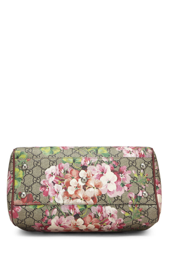 Pink GG Blooms Supreme Canvas Boston Bag Small, , large image number 6