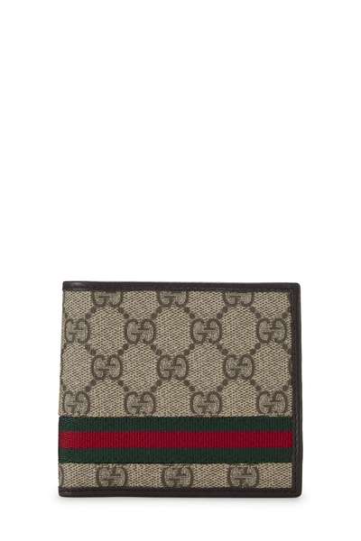 Original GG Supreme Canvas Web Bifold Wallet