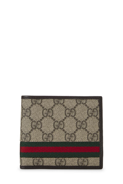 Original GG Supreme Canvas Web Bifold Wallet