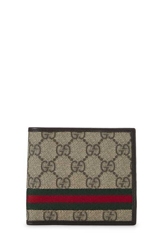 Original GG Supreme Canvas Web Bifold Wallet, , large image number 0