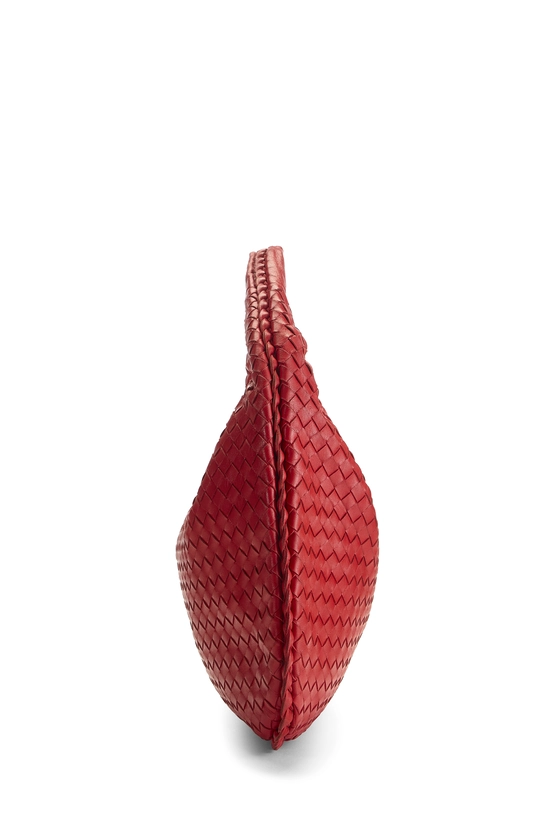 Red Intrecciato Veneta Hobo Medium, , large image number 2