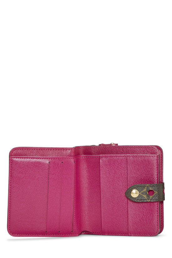 Louis Vuitton Pink Monogram Canvas Perforated Zippy Compact 