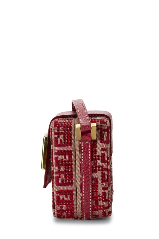 Red Crystal Embellished Cube Crossbody, , large image number 2