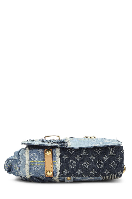 Louis Vuitton Limited Edition Blue Denim Monogram Denim Patchwork Speedy  Bag - Yoogi's Closet