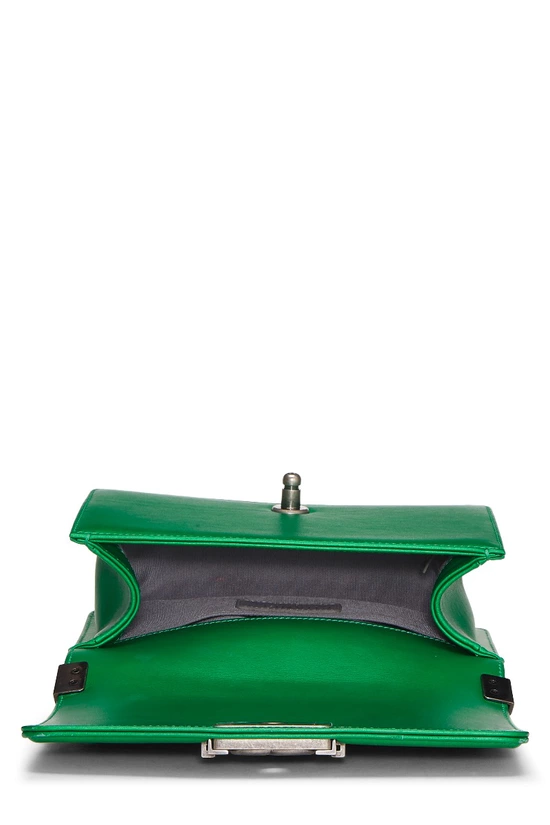 Metallic Green Quilted Leather Boy Small, , large image number 5