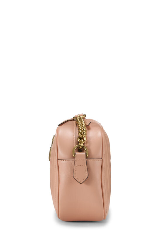 Pink Leather GG Marmont Crossbody Bag, , large image number 2