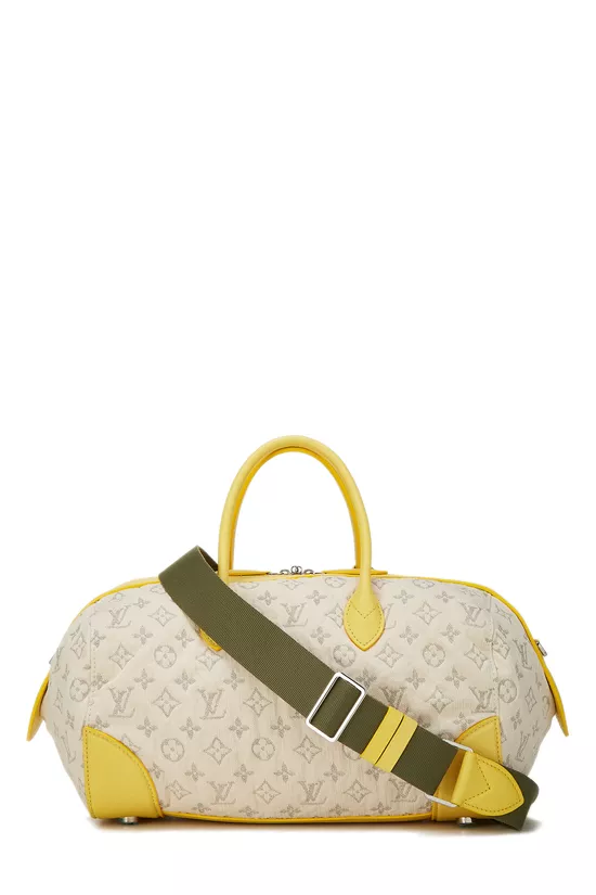 Beige Monogram Denim Speedy Round, , large image number 3