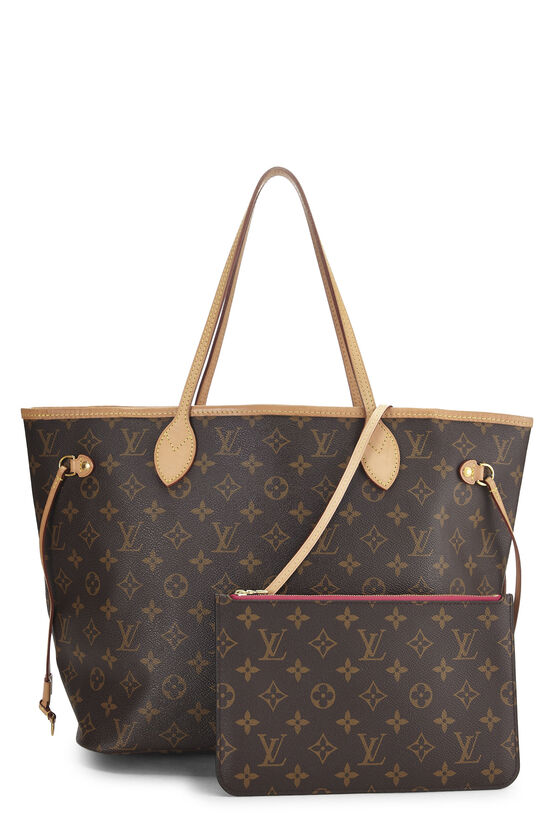Pink Monogram Canvas Neverfull MM NM, , large image number 3