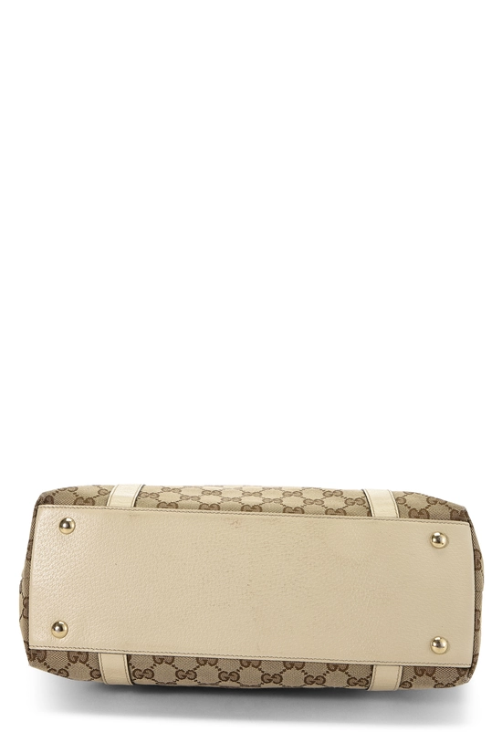 White Original GG Canvas Abbey Zip Tote Small, , large image number 4