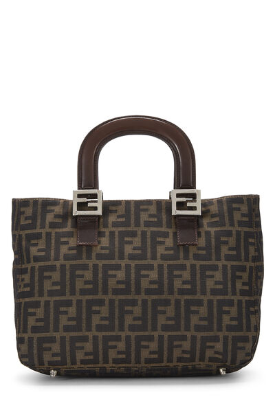 Brown Zucca Canvas Handbag