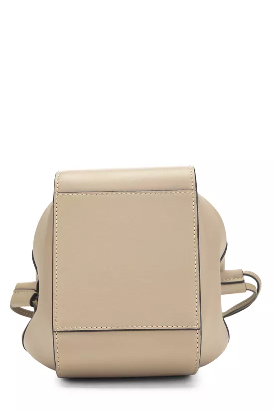 Grey Calfskin Hammock Drawstring Bag Mini, , large image number 4