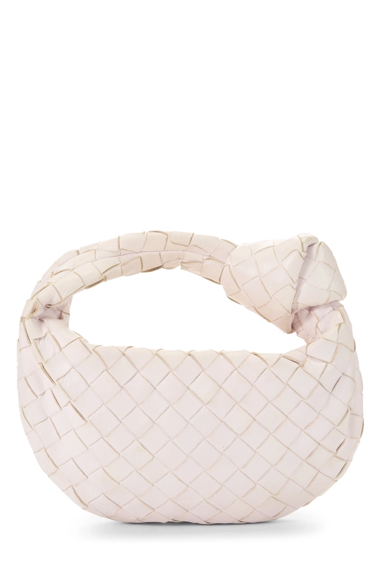 Pink Intrecciato Leather Jodie Mini, , large image number 3