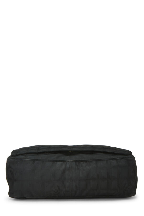 Black Nylon Travel Line Shoulder Bag, , large image number 4
