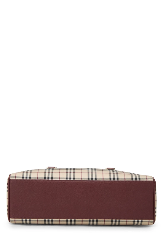 Burgundy House Check Jacquard Long Bowler Small, , large image number 4