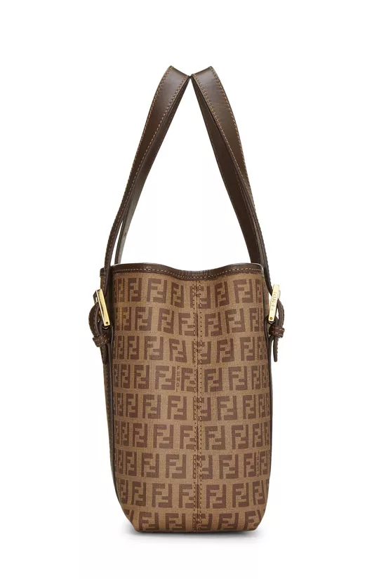 Brown Zucchino Coated Canvas Tote Small, , large image number 2