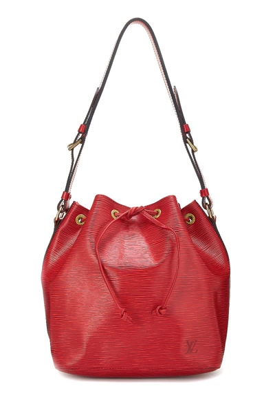 Louis Vuitton Red Epi Noé Petite