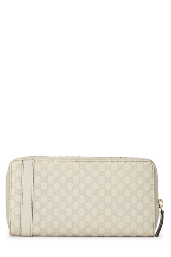 White Microguccissima Nice Zip Around Wallet, , large image number 2