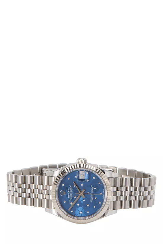 Blue Stainless Steel Floral Dial Datejust 278274 31mm, , large image number 2