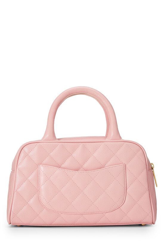 Pink Quilted Caviar Bowler Small, , large image number 3