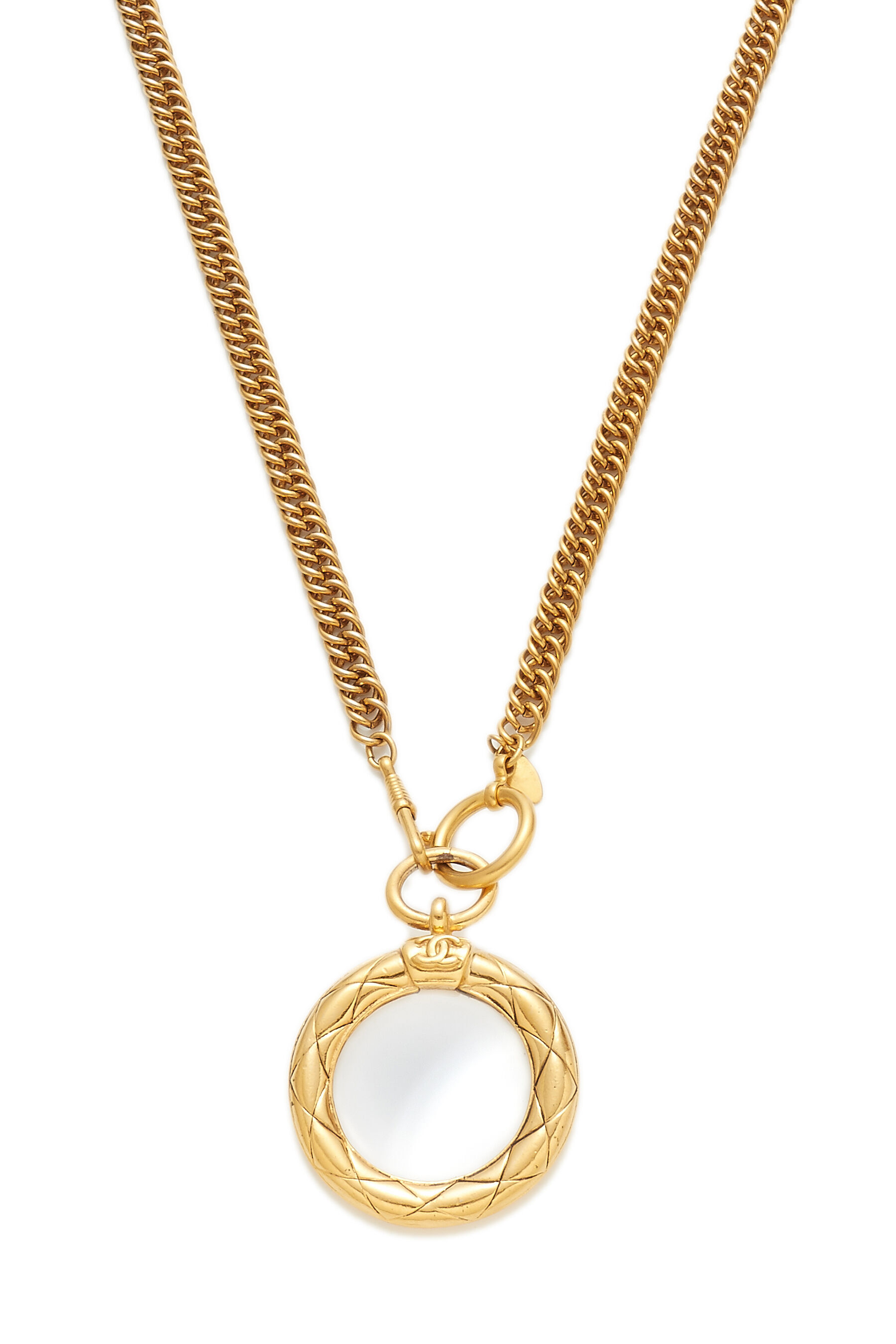 Chanel Necklace Multi Chain Silver CC Pendant SS 2018  Mightychic