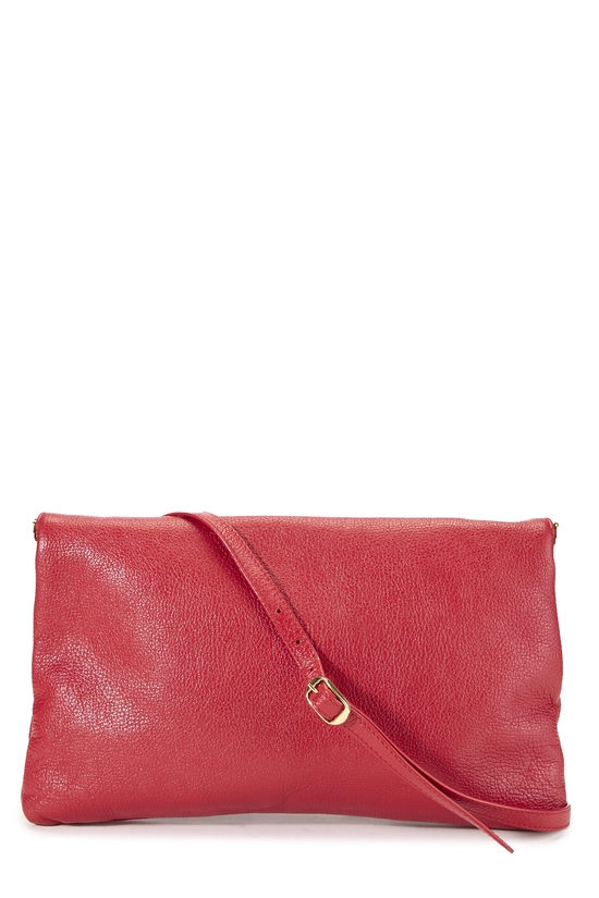 Red Chevre Classic Clutch, , large image number 3