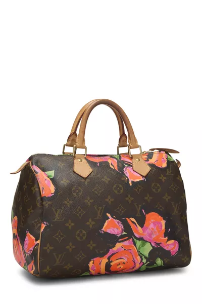 Stephen Sprouse x Louis Vuitton Monogram Roses Speedy 30, , large