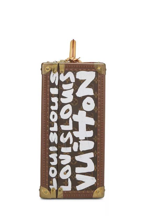 Stephen Sprouse x Louis Vuitton White Graffiti Monogram Canvas Trunk, , large image number 2
