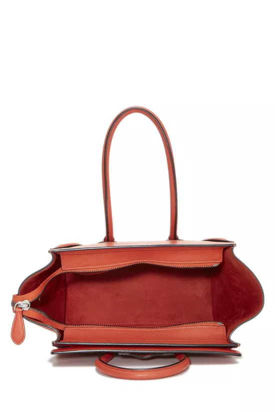 Orange Leather Luggage Micro, , large image number 5