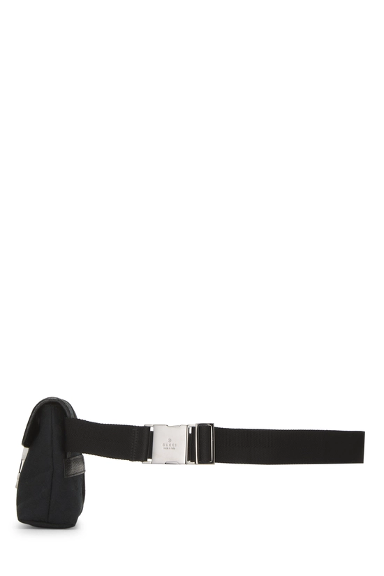 Black GG Canvas Buckle Flap Belt Bag Small, , large image number 2