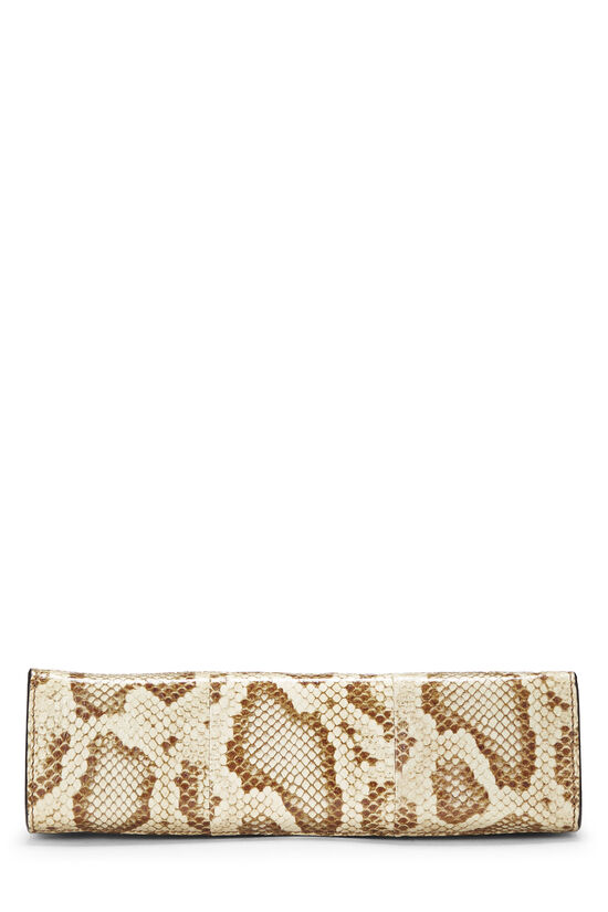 Gucci Beige Raffia & Snakeskin Ophidia Shoulder Bag Small QFB0114KIH001