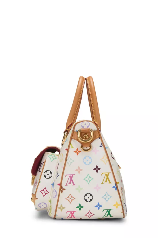 Takashi Murakami x Louis Vuitton White Monogram Multicolore Rita, , large image number 2