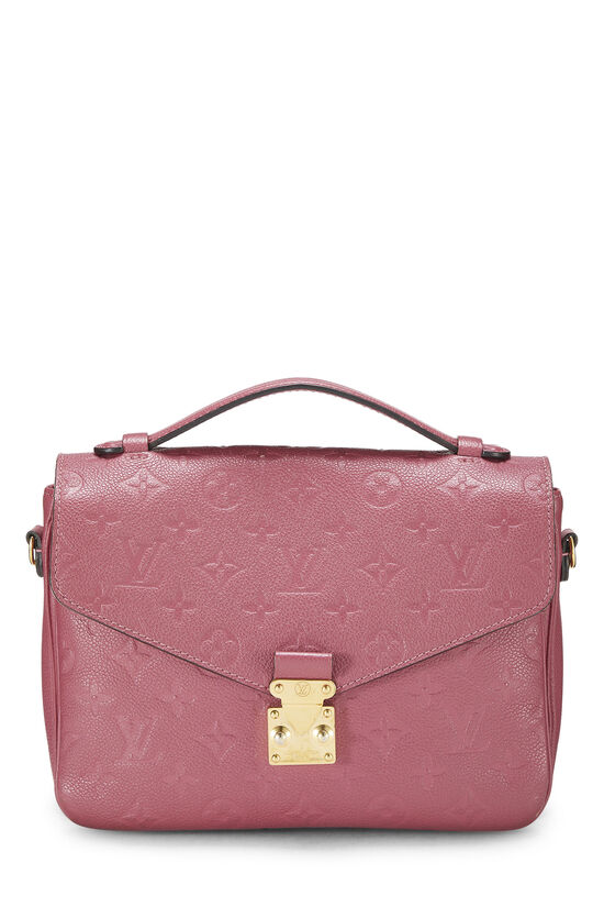 Louis Vuitton Pochette Metis mm Pink Monogram Empreinte Leather