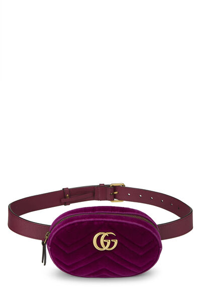 Purple Velvet Marmont Belt Bag Mini