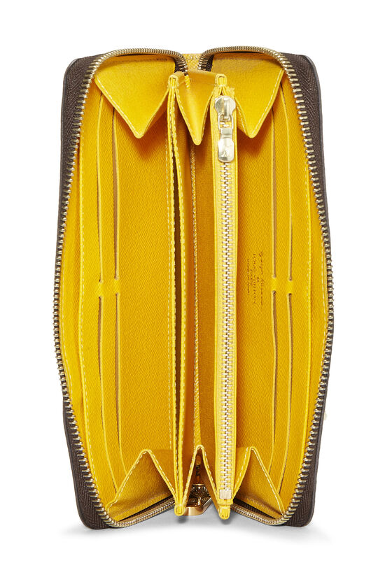 Yayoi Kusama x Louis Vuitton Yellow Monogram Pumpkin Dots Zippy Wallet, , large image number 3