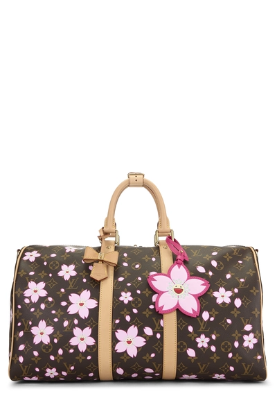 Louis Vuitton Takashi Murakami x Louis Vuitton Monogram Blossom Keepall Bandouliere 45