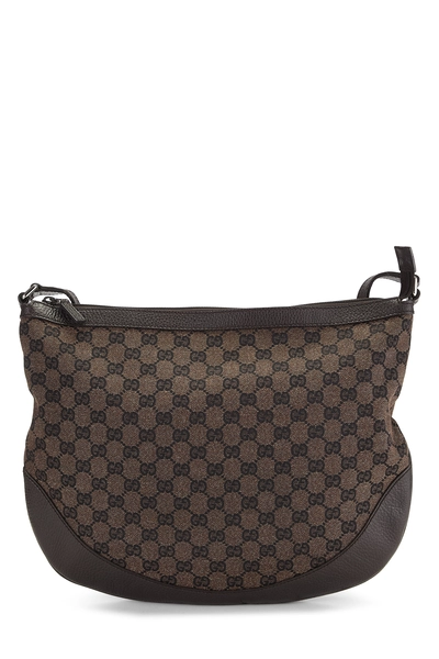 Gucci Brown GG Canvas Round Crossbody Large