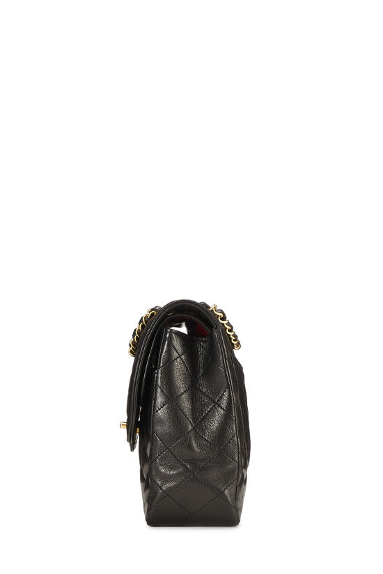 Chanel Black Quilted Lambskin Paris Limited Double Flap Medium  Q6B02P1IK0071
